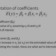 Multiple Regression Interpreting Coefficients