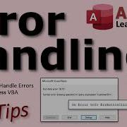 Error Handling Debugging How To Properly Handle Errors In Microsoft Access VBA