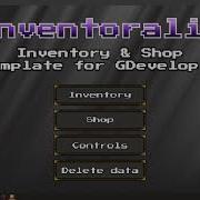 GDevelop Inventoralia Inventory Shop Template For GDevelop 5