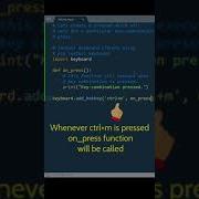 Wait For A Particular Key Press Event In Python Script