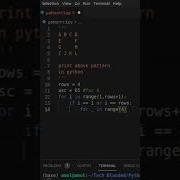 Print Triangle Alphabet Pattern Using Python Traingle Pattern 14 Tech Blooded Shorts