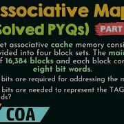Set Associative Mapping Solved PYQs Part 1