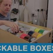 Woodworking Wooden Stackable Storage Boxes