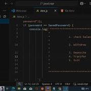 JavaScript Lecture 7 ATM Machine Using Conditional Statements Part 1