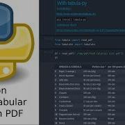 Extract Tabular Data From PDF With Python Tabula Camelot PyPDF2