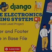 Create Header And Footer In Base File Python Django Project Python Django Tutorial In Hindi