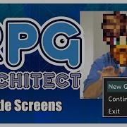 RPG Architect Tutorial Creating A Title Screen