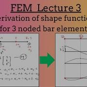 03 Shape Function For 3 Noded Bar Element