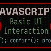 JavaScript UI Modal Popups Alert Prompt Confirm