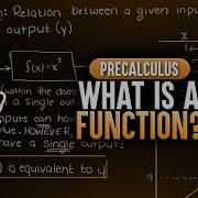 What Is A Function PreCalculus