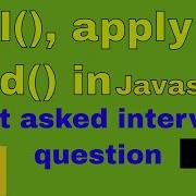 Call Apply Bind In JavaScript Most Asked JavaScript Interview Questions Series Hindi