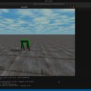 Open Dynamics Engine Quadruped Hopping Robot Simulation 2D