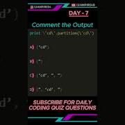DAY 07 Tell Me The Output Of This Code Python Quiz Question Daily Quiz Challenge Ampire