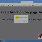 AngularJS Call Function On Page Load Example