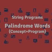 String Palindrome Program In Java Concept Program ICSE 10th Computer Applications