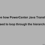 How To Use PowerCenter Java Transformation To Transform Functionality