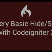 12 Jquery Basic Hide And Show With Codeigniter 3