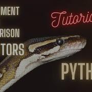 Assignment And Comparison Operators In Python Python Tutorial