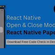 React Native Modal Using React Native Paper Open And Close Modal In React Native Expo