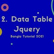 2 Datatable Plugin Using JQuery Feature On Off Default Ordering Bangla Tutorial 2021