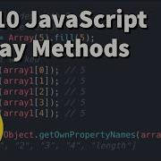 Top 10 JavaScript Array Methods