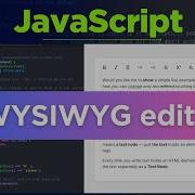 Build A WYSIWYG Editor With HTML CSS JavaScript Part 1