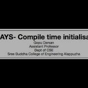 EST102 2D ARRAY INITIALISATION