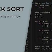 Quick Sort Part 2 Hoare Partitioning Scheme