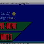 PROGRAM 4 STANDAR INPUT OUTPUT DENGAN READ DAN WRITE FREE PASCAL
