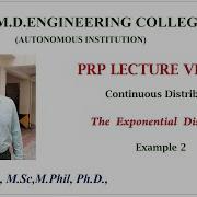 Exponential Distributions Examples Continuous Random Variable Probablity And Random Process