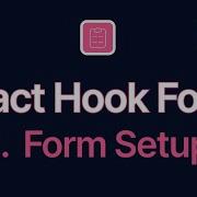 React Hook Form 2 Form Setup