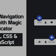 Bottom Navigation Menu With Magic Indicator Using Html CSS JavaScript