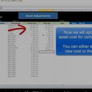 API Wizard Fixed Asset Adjustments