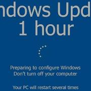 Экран обновления Windows 1 час РЕАЛЬНЫЙ СЧЕТ в 4K UHD