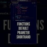 JavaScript Functions Default Parameter Values Shorthand Shorts Javascript Programming Ytshorts