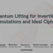 Quantum Cryptography III Talk 1 3 Crypto 2025