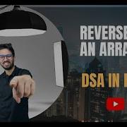 Reverse An Array Learn DSA DSA Tutorial In Hindi DSA In Python