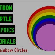 Draw Rainbow Circles With Python Turtle Python Turtle Graphics Tutorial 13 Draw Designs In Python
