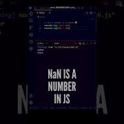 Not A Number Or NaN Is Number In JavaScript Shorts Javascript Programming Coding Ytshorts