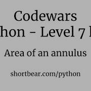 Codewars Python Area Of An Annulus