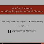 Joris Mooij Joint Causal Inference A Unifying Perspective On Causal Discovery