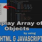 Display Array Of Objects Using JavaScript And HTML Populate Html Table With Json Data