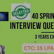 CTC 15 LPA Infosys Spring Boot Developer Interview Questions Answer 3 Years Java Experience