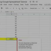 Fixing Circular Dependency Error In Google Sheets When Summing Shorts