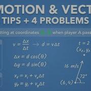 2D Motion Vectors Tips And 4 Example Problems Physics Kinematics