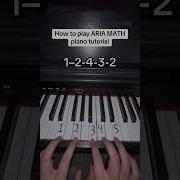Aria Math From Minecraft EASY Piano Tutorial Piano Pianocover Pianotutorial Minecraft