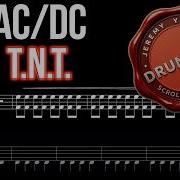 AC DC T N T Drumless With Scrolling Drum Score