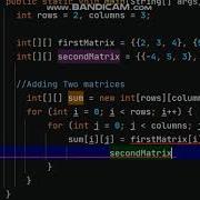 JAVA Java Program To Add Two Matrix Using Multi Dimensional Arrays
