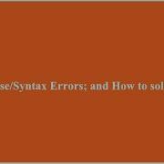 SOLVED PHP Parse Syntax Errors And How To Solve Them