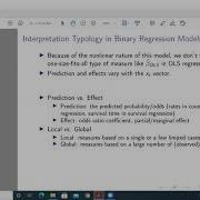 Categorical Data Analysis Binary Regression Typology Of Quantities Of Interest For Interpretation
